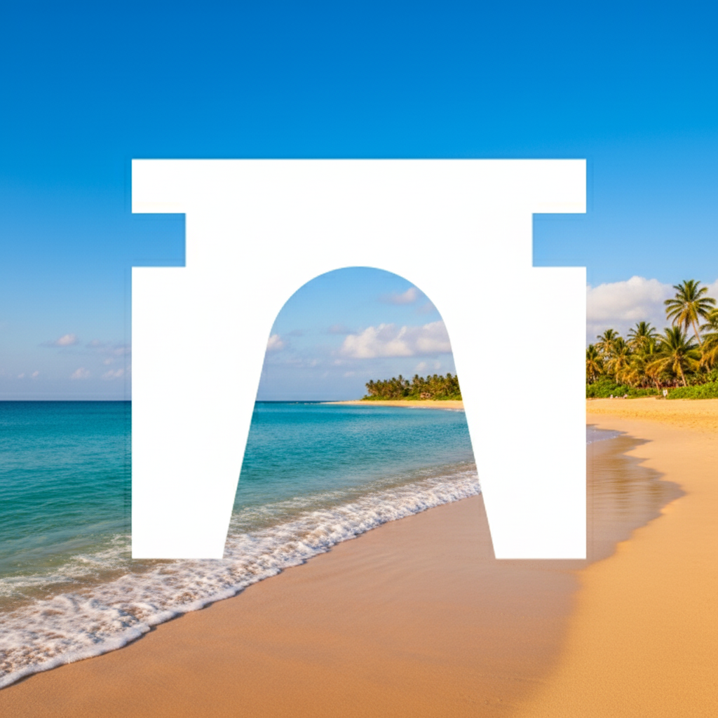 Add a beach background